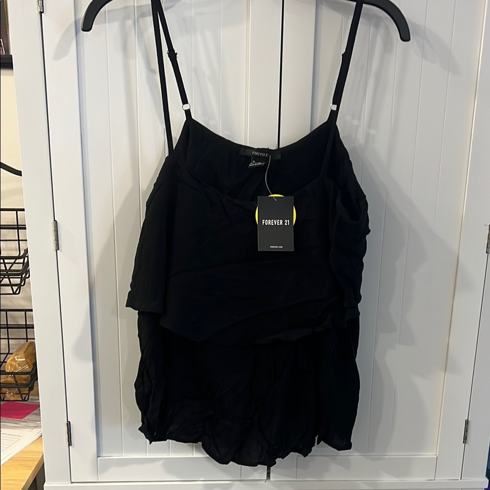 Forever 21 Elegant Black Camisole Top